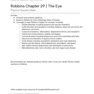 Robbins Chapter 29 Question Bank - The Eye
